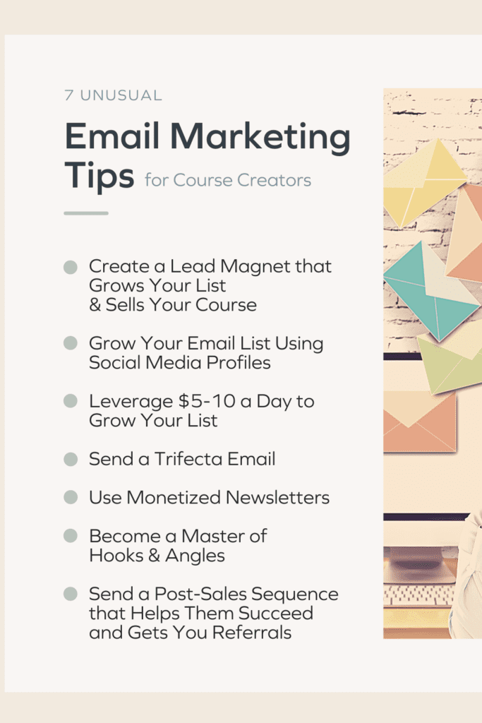 7 Unusual Email Marketing Tips for Course Creators Working Now