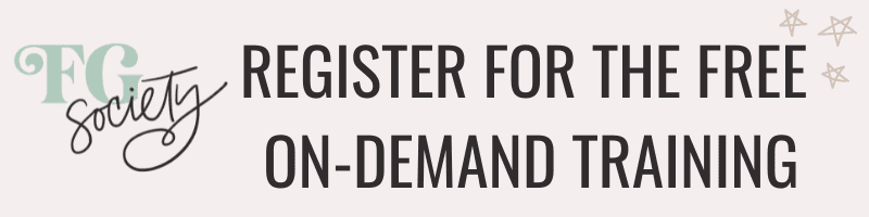 FG Society - Register for the Free On-Demand Training