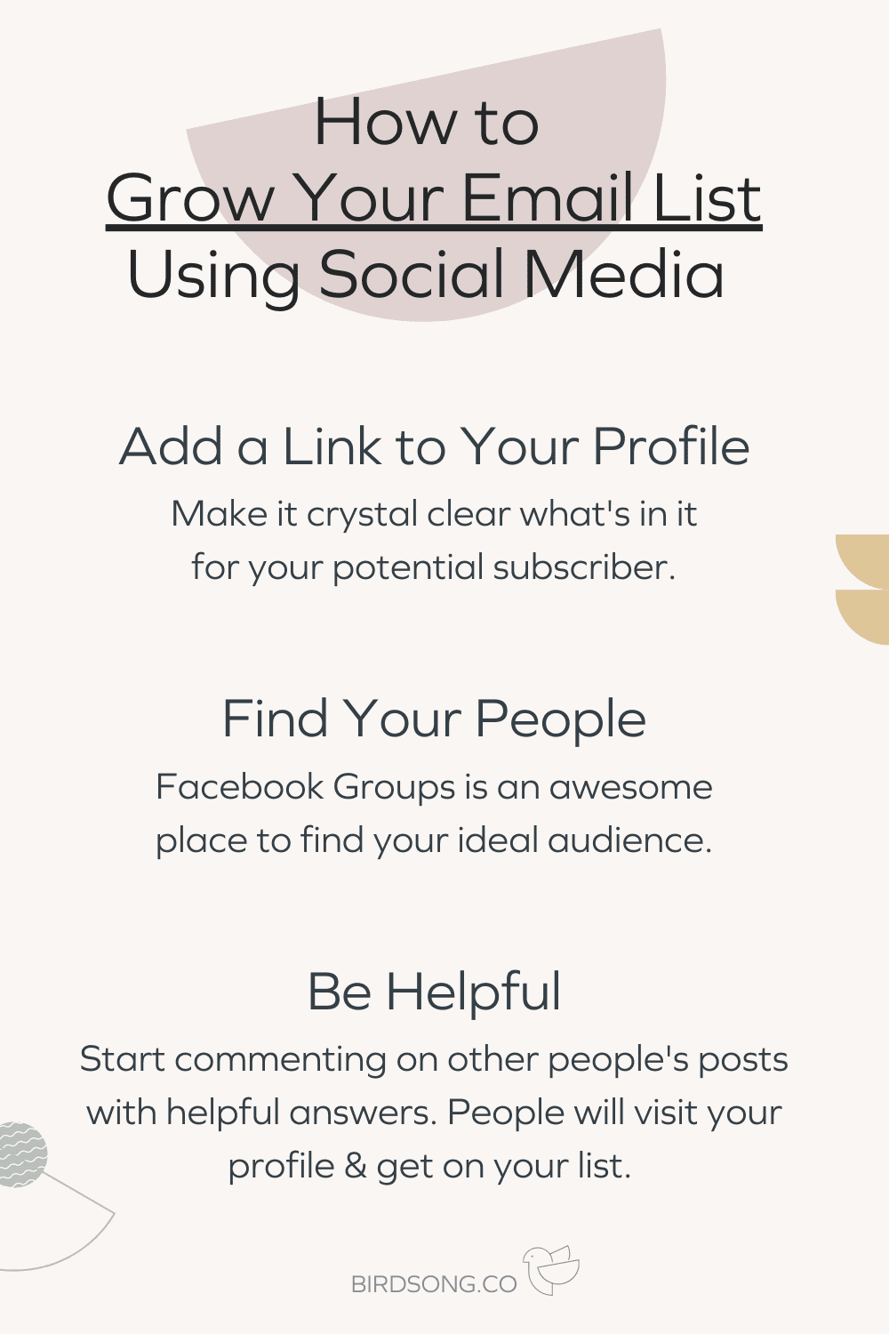 Use Social Media to Grow Email List