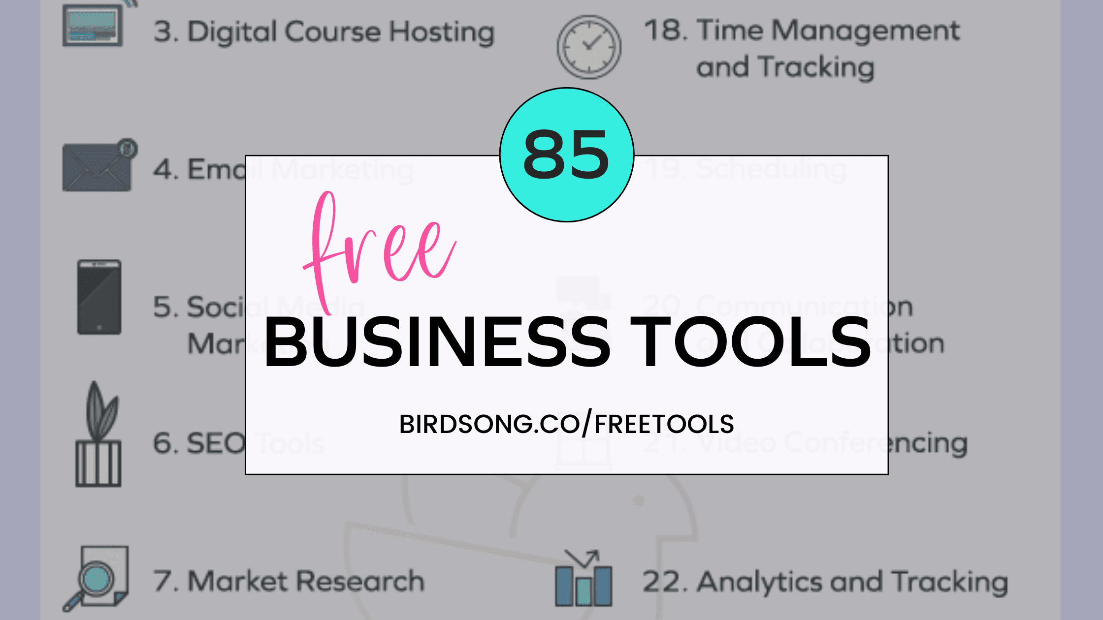 85 Free Business Tools Featured Image