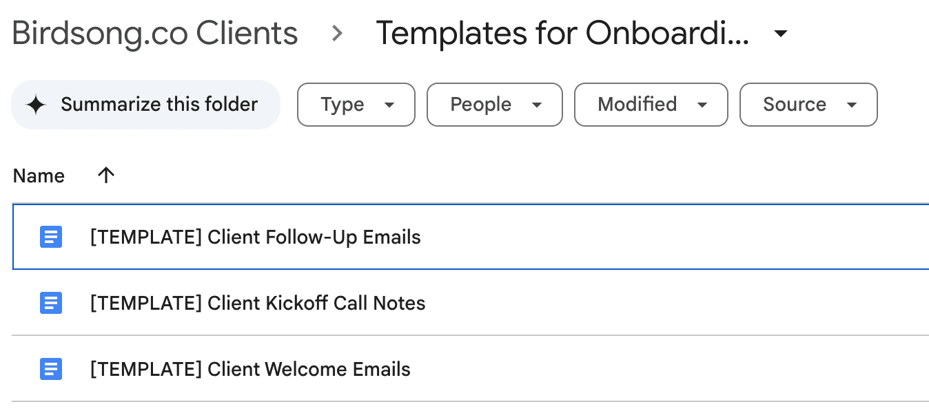 example template for a business process